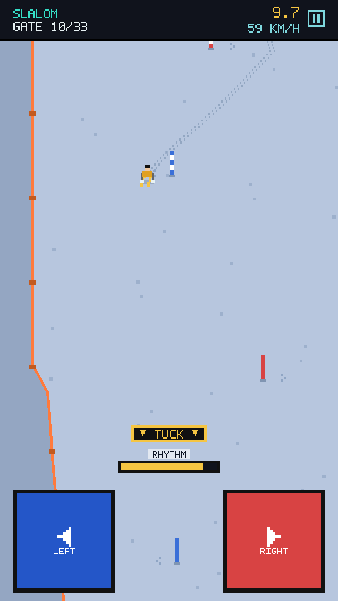 Floodlit night slalom